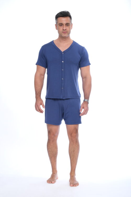 Pijama Meia Manga Aberto 100% Algodão