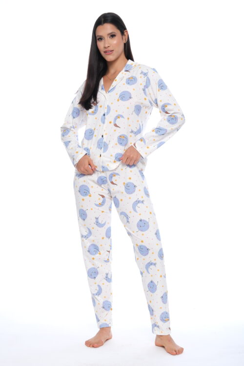 Pijama Americano Longo 100% Algodão