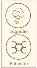 icone algodao e poliester